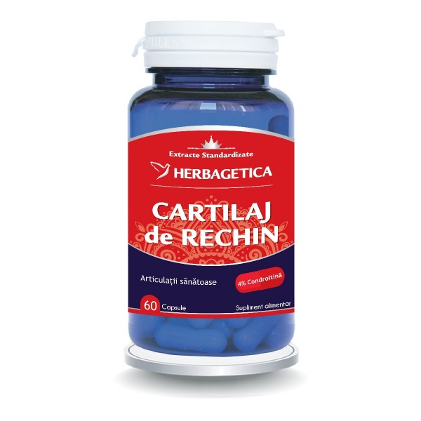 Cartilaj de Rechin, 60 capsule, Herbagetica