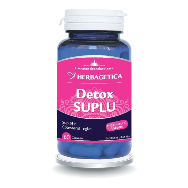 Detox Suplu, 60 capsule, Herbagetica