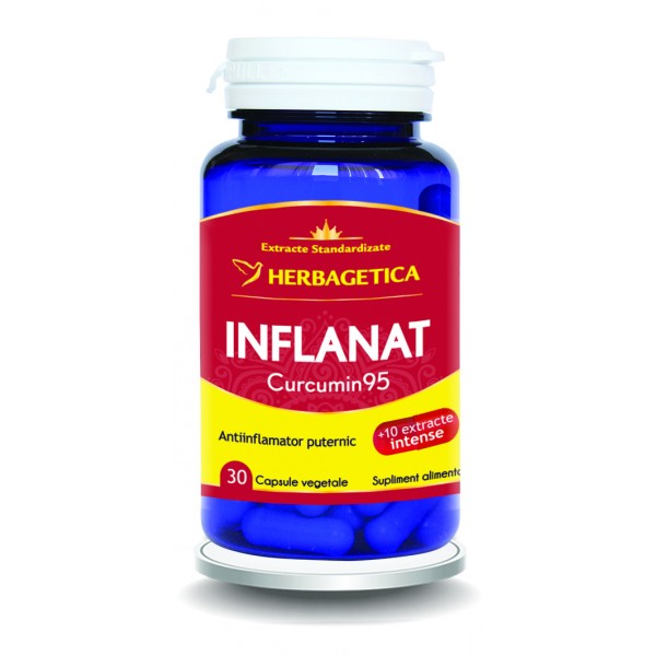 Inflanat+ Curcumin95, 30 capsule vegetale, Herbagetica