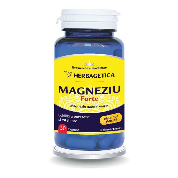 Magneziu Forte, 30 capsule, Herbagetica