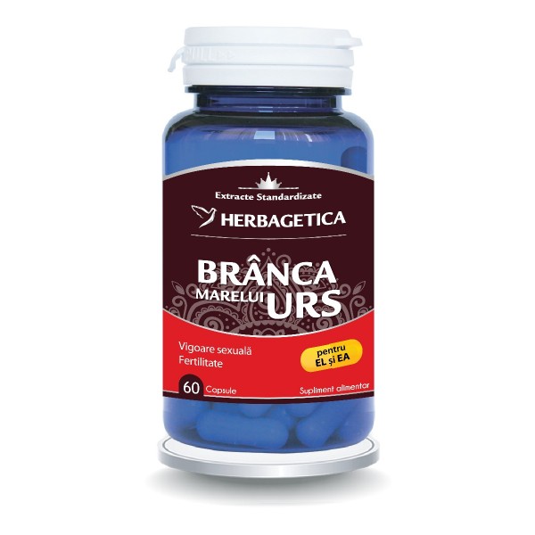 Branca Marelui Urs, 60 capsule, Herbagetica