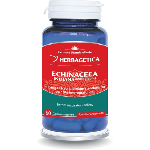 Echinaceea Indiana, 60 capsule, Herbagetica