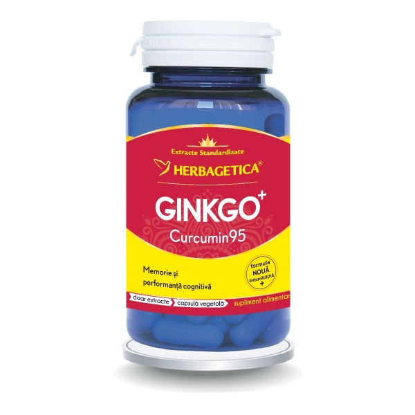 Ginkgo + Curcumin95, 30 capsule, Herbagetica