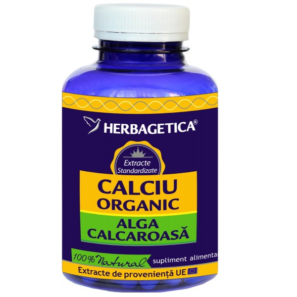 Calciu Organic, 120 capsule, Herbagetica