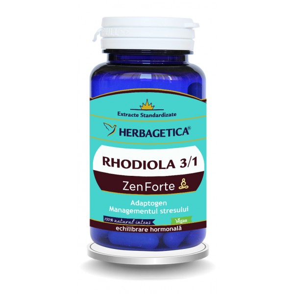 Rhodiola Zen Forte, 60 capsule, Herbagetica