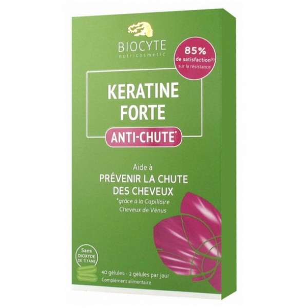 Keratine Forte anti-cadere a parului, 40 capsule, Biocyte