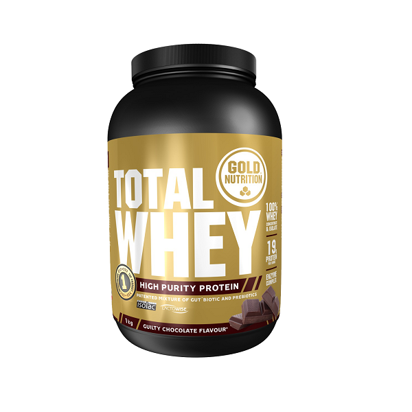 Pudra proteica Total Whey cu ciocolata, 1kg, Gold Nutrition