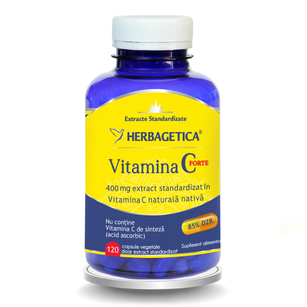 Vitamina C Forte 400mg, 120 capsule, Herbagetica