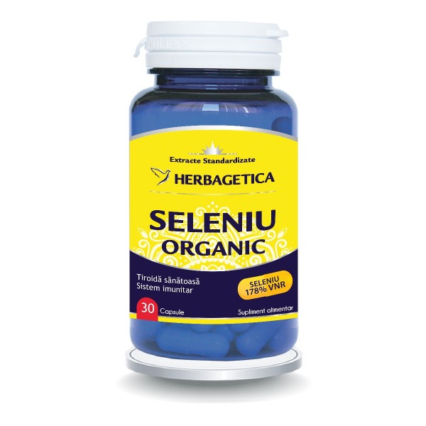 Seleniu Organic, 30 capsule, Herbagetica