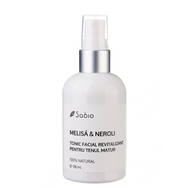 Tonic facial revitalizant cu melisa si neroli, 118ml, Sabio