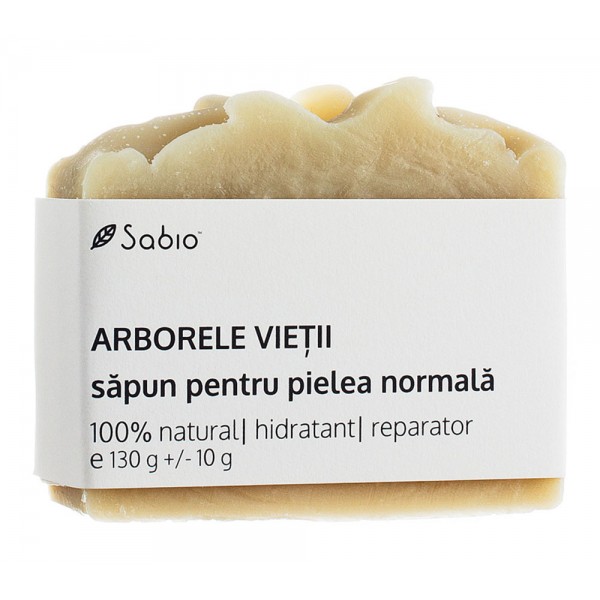 Sapun natural pentru pielea normala din arborele vietii, 130g, Sabio