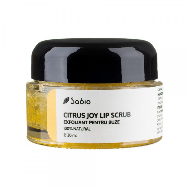 Exfoliant pentru buze Citrus Joy, 30ml, Sabio