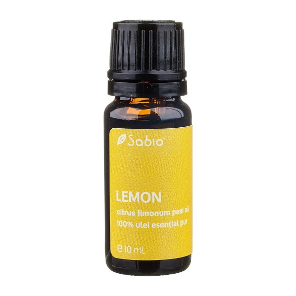 Ulei esential pur de lamaie (citrus limonum peel), 10ml, Sabio