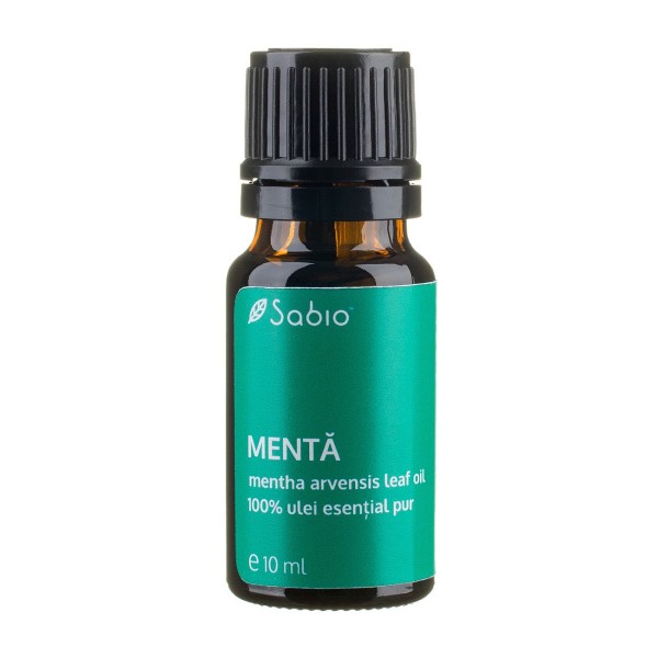 Ulei esential pur de menta (mentha arvensis leaf oil), 10ml Sabio