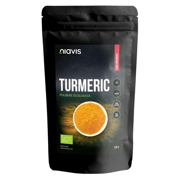 Turmeric Pulbere ecologica, 125g, Niavis