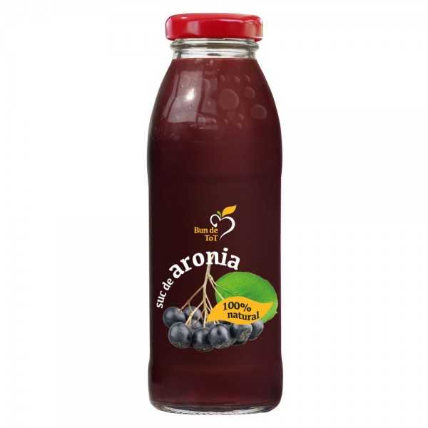 Suc de aronia, fara zahar, 300 ml, Dacia Plant