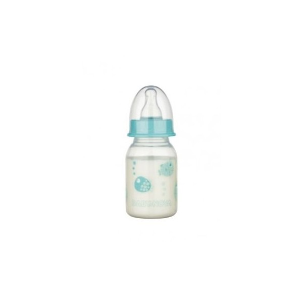 Biberon PP cu tetita rotunda si decor cu animalute 46010, 120ml, Baby Nova