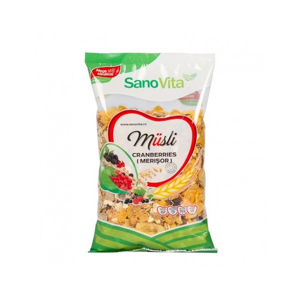 Musli cu merisor, 400g, SanoVita