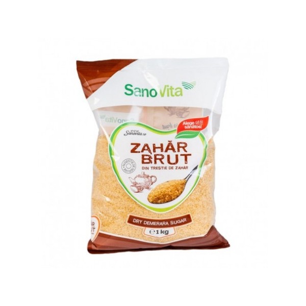 Zahar brut din trestie de zahar, 1kg, SanoVita