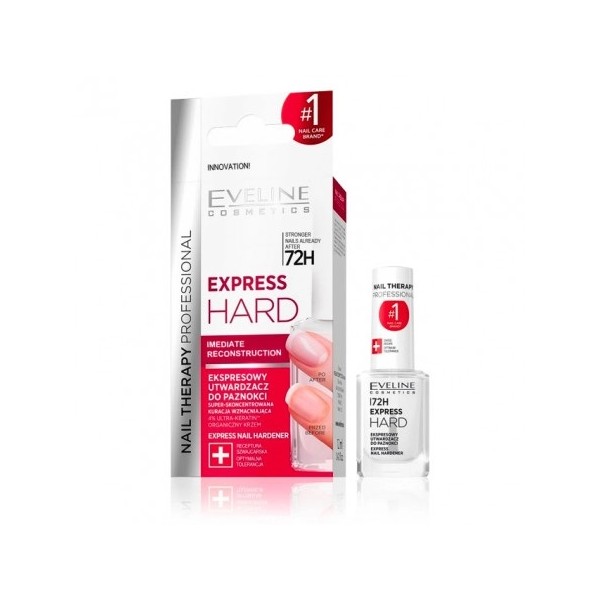 Tratament pentru intarirea unghiilor Express Hard Nail Therapy Professional, 12ml, Eveline Cosmetics