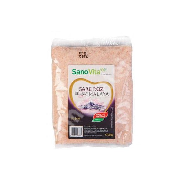 Sare roz de Himalaya fina, 500g, SanoVita