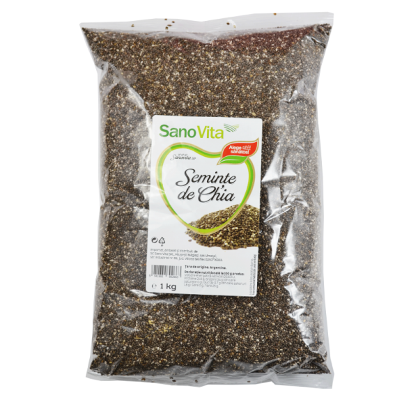 Seminte de chia, 1kg, SanoVita