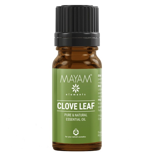 Ulei esential din frunze de cuisoare, 10ml, Mayam