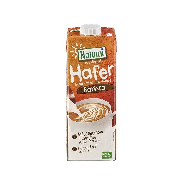 Lapte bio din ovaz pentru cafea, 1l, Natumi