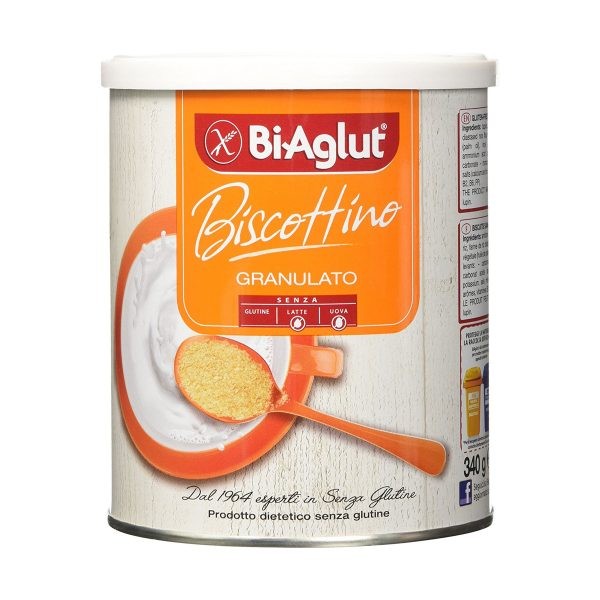 Biscuiti granulati fara gluten ou si lactoza, 340g, BiAglut