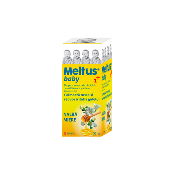 Meltus sirop baby 1+ cu nalba si miere, 100 ml, Solacium