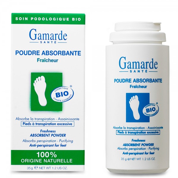 Pudra absorbanta pentru picioare, 35g, Gamarde