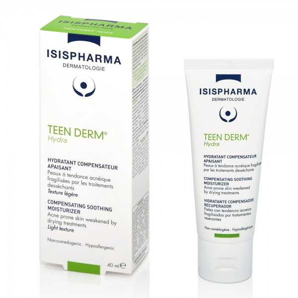 Crema pentru pielea predispusa la acnee Teen Derm Hydra, 40ml, Isis Pharma