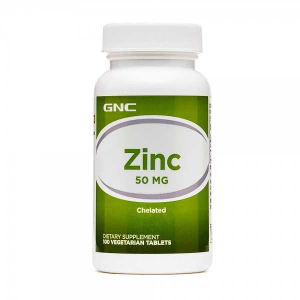 Zinc Chelat 50 mg, 100 tablete, GNC