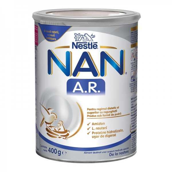 Lapte praf Nan AntiRegurgitare, 400 g, Nestle