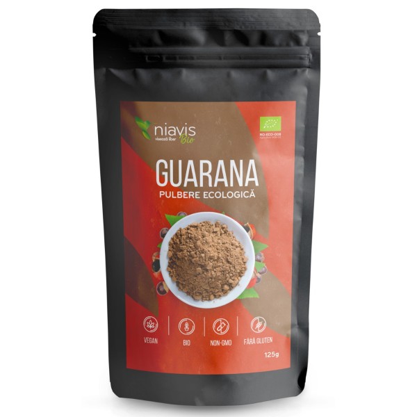 Guarana Pulbere ecologica, 125g, Niavis