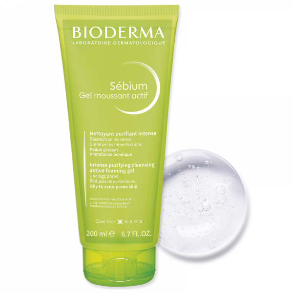 Gel spumant activ Sebium, 200ml, Bioderma