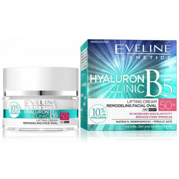 Crema de fata Hyaluron Clinic 50+, 50ml, Eveline Cosmetics