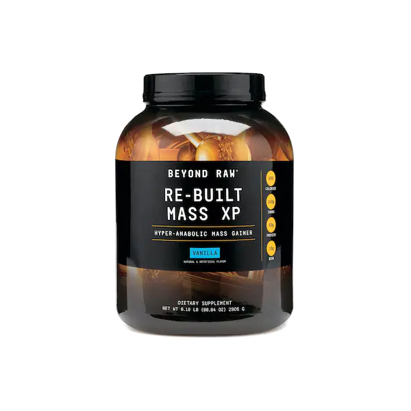 Proteina din zer cu aroma de vanilie Re-Built Mass XP, 2805g, Beyond Raw