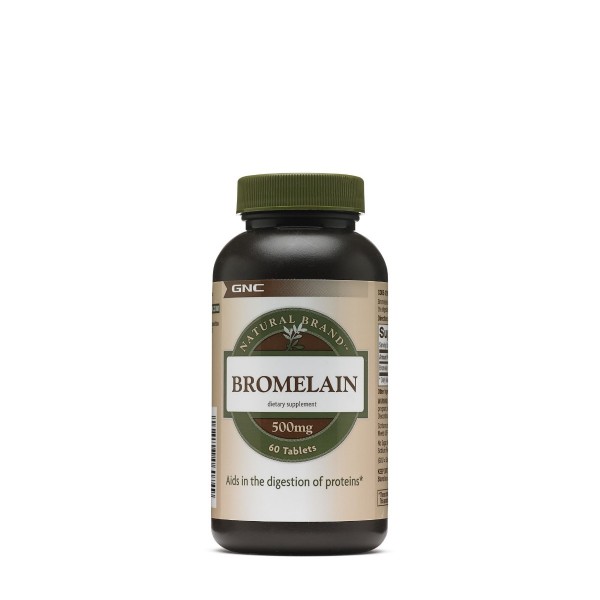 Bromelaina 500mg, 60 tablete, GNC