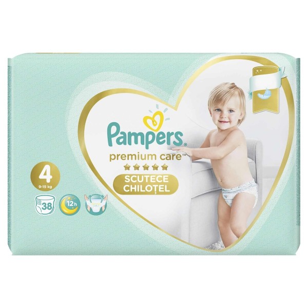 Scutece Pants Premium Care Nr.4 9-15kg, 38 bucati, Pampers