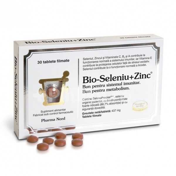 Bio-Seleniu + Zinc, 30 tablete, Pharma Nord