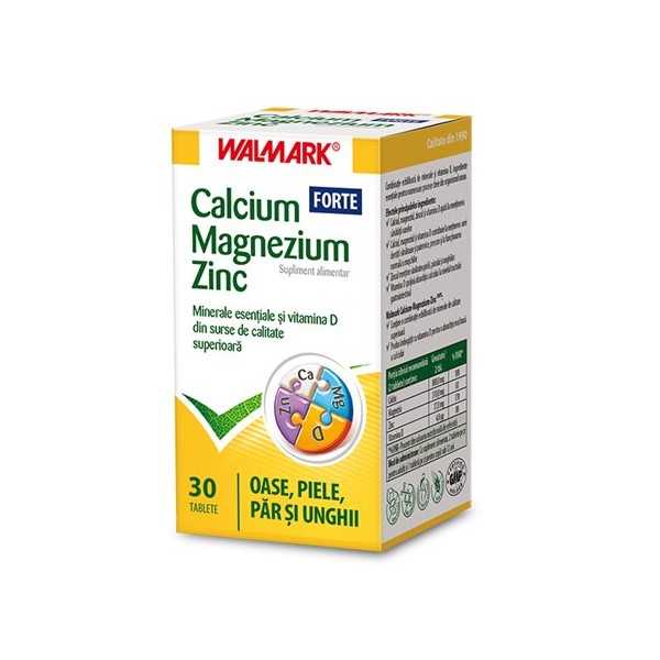 Calcium Magneziu Zinc Forte, 30 tablete, Walmark