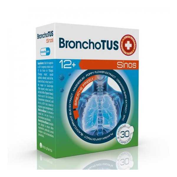 BronhoTUS Sinos 12+, 30 capsule, MBA Pharma