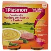 Meniu complet cu vita, legume si paste 6 luni+, 2 x 190g, Plasmon