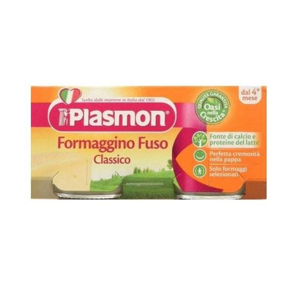 Piure omogenizat branzica Formaggino 4 luni+, 2 x 80g, Plasmon