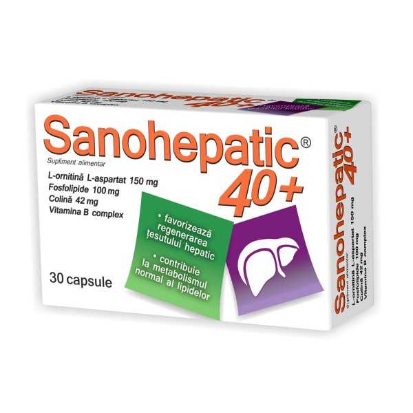 Sanohepatic 40+, 30 capsule, Zdrovit